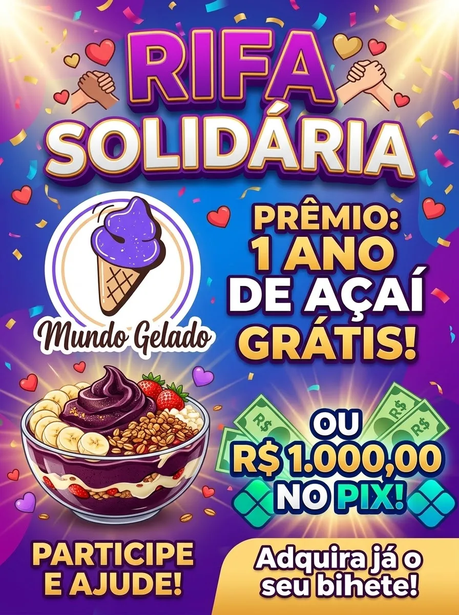 1 ano de açaí ou 1000 no pix — imagem 1
