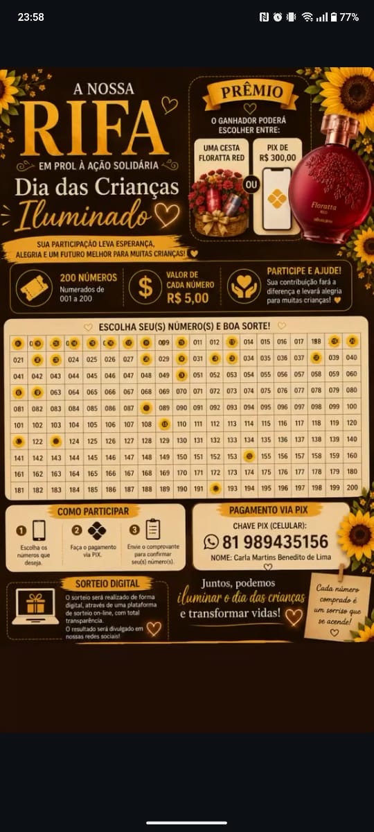 Uma cesta floratta red ou pix de 300,00 — imagem 1