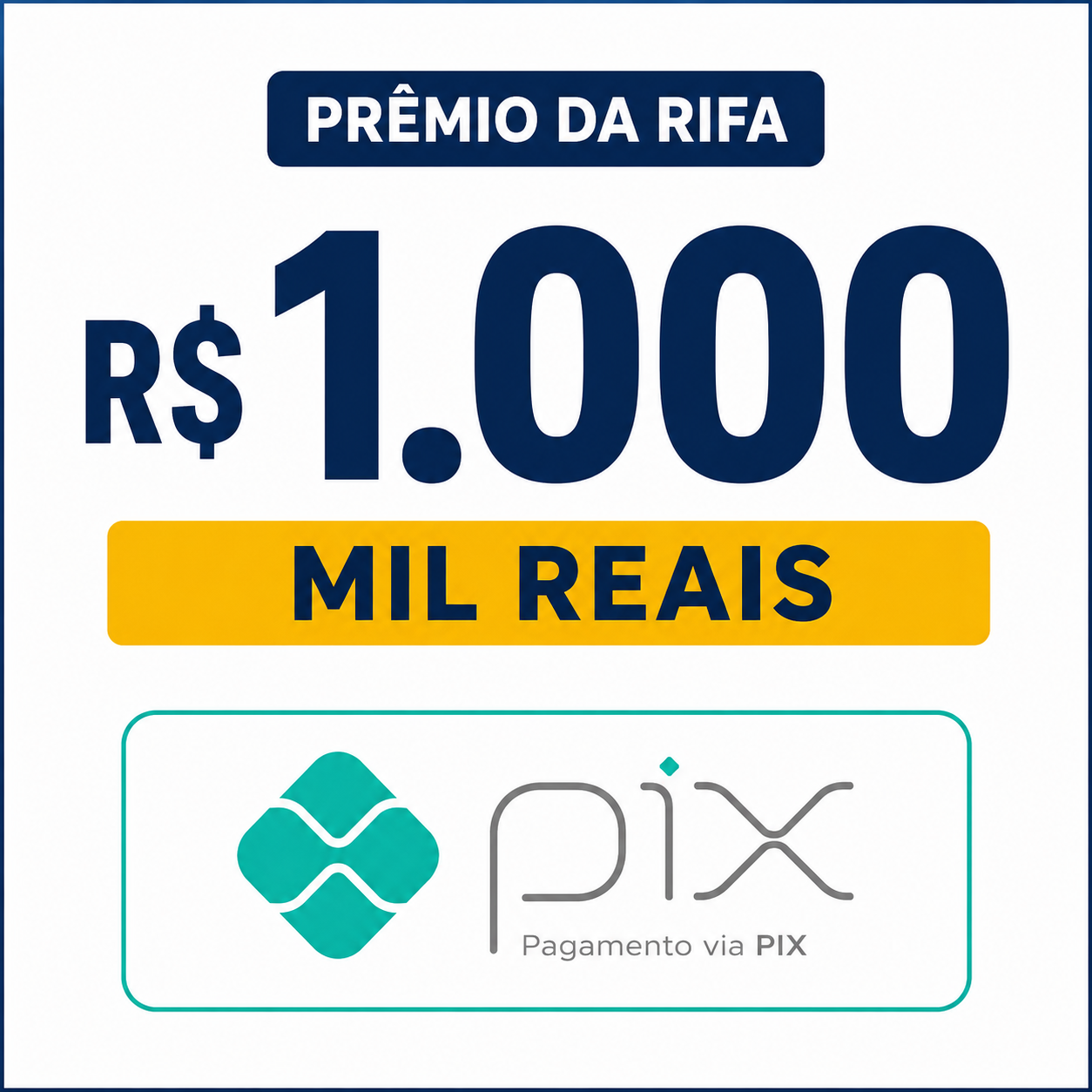 Pix de R$1000