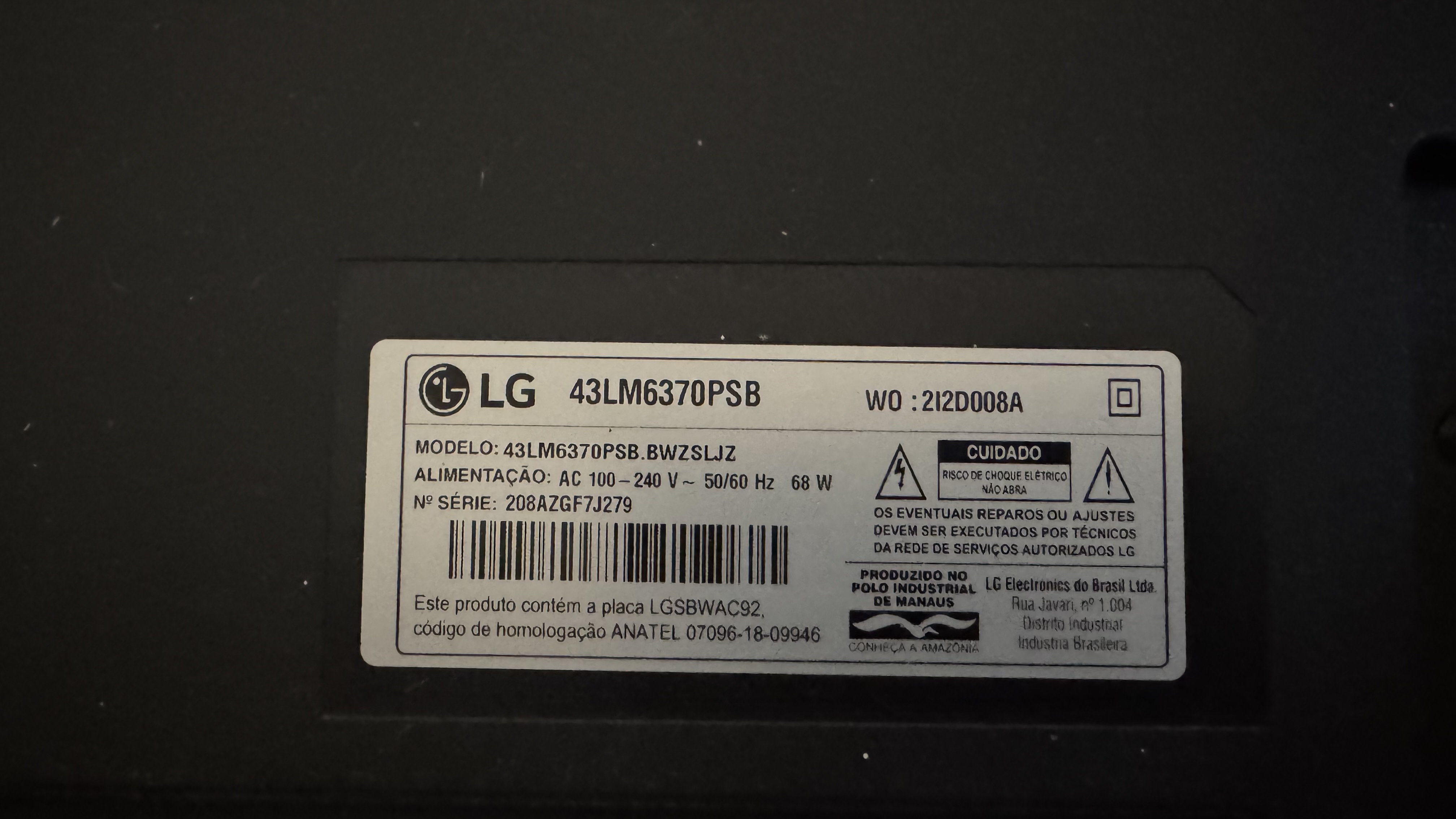 Smart tv LG 43 polegadas — imagem 3
