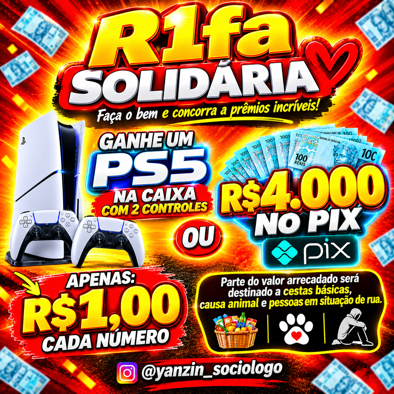 Ps5 ou 4 mil no Pix  — imagem 1
