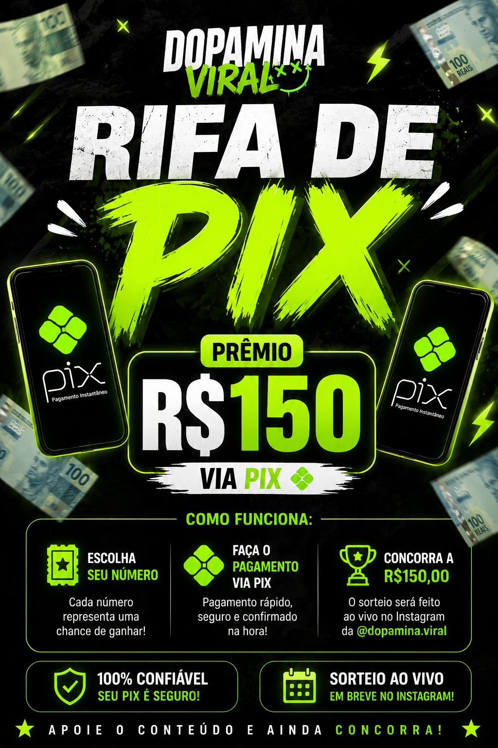 💸 Concorra a um Pix de R$ 150 — imagem 1