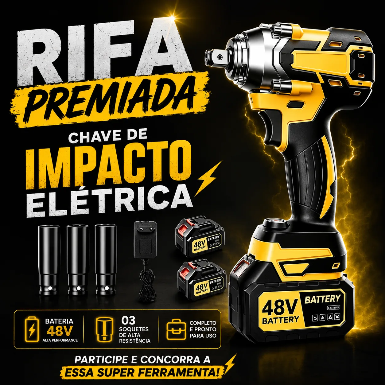 Ferramenta Chave de Impacto Elétrica — imagem 1
