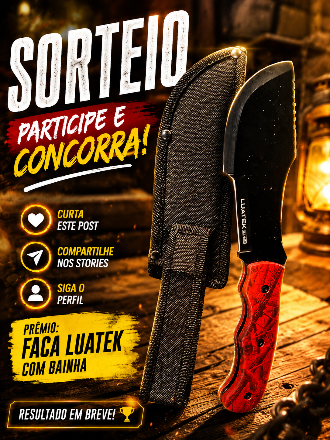 🔥 RIFA FACÃO LUATEK 🔥 — imagem 1
