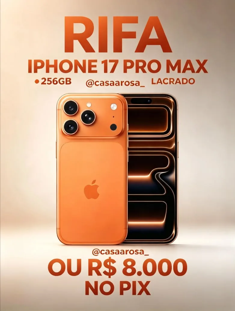 iPhone 17 pro Max ou 8 mil no pix — imagem 1