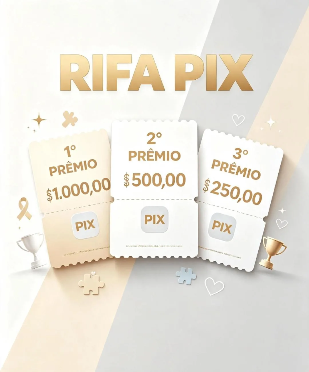 Rifa solidária pix — imagem 1