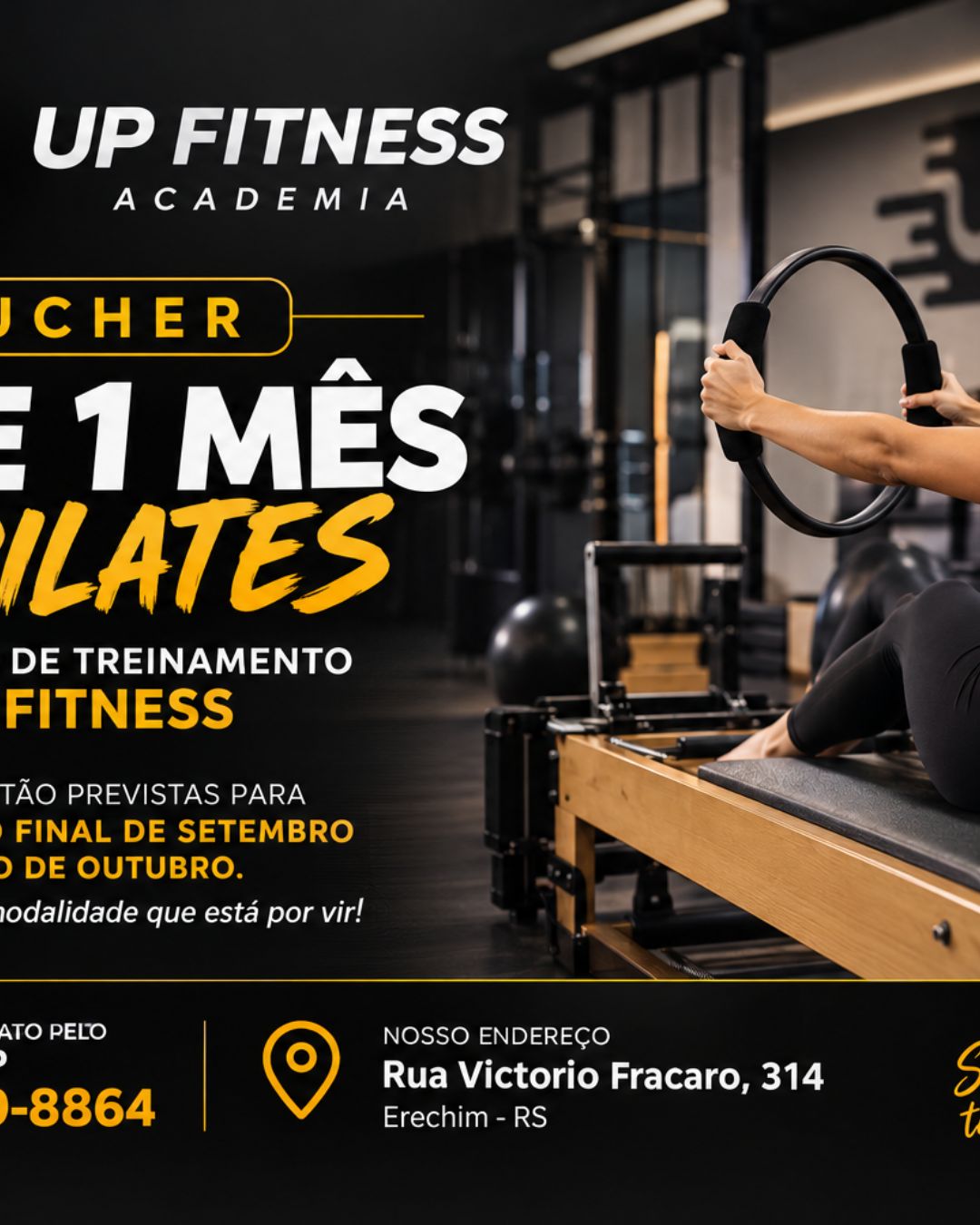 Passe de um Mês de aula de uma nova modalidade  que esta por iniciar na da Up Fitness