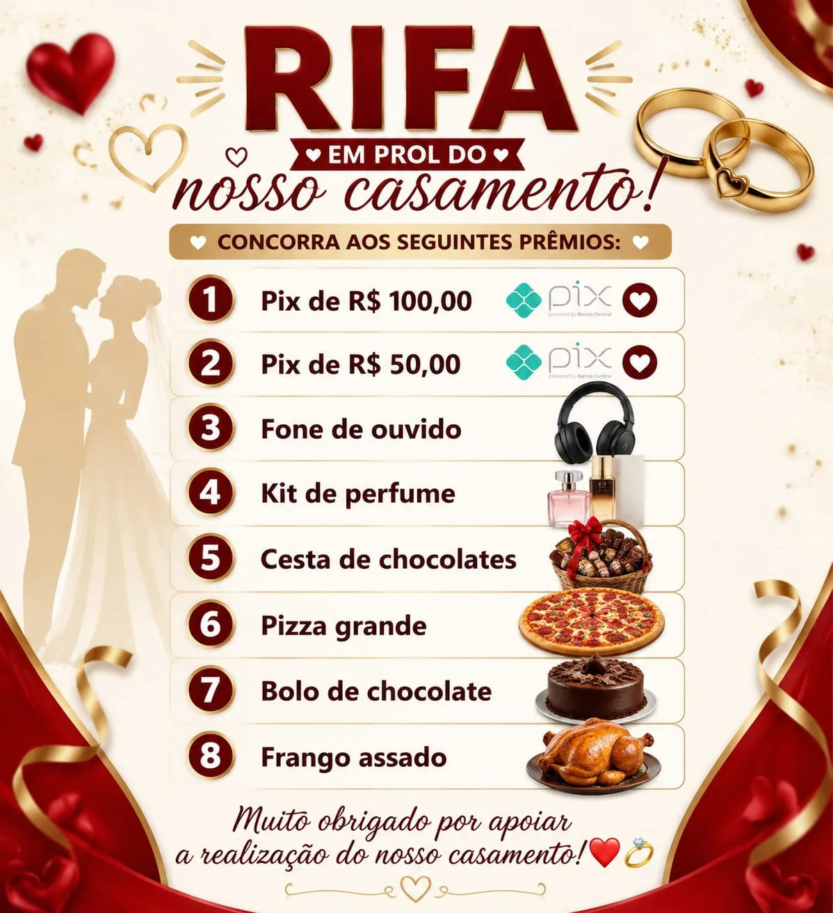 Rifa em prol do nosso casamento 💍👫 — imagem 1