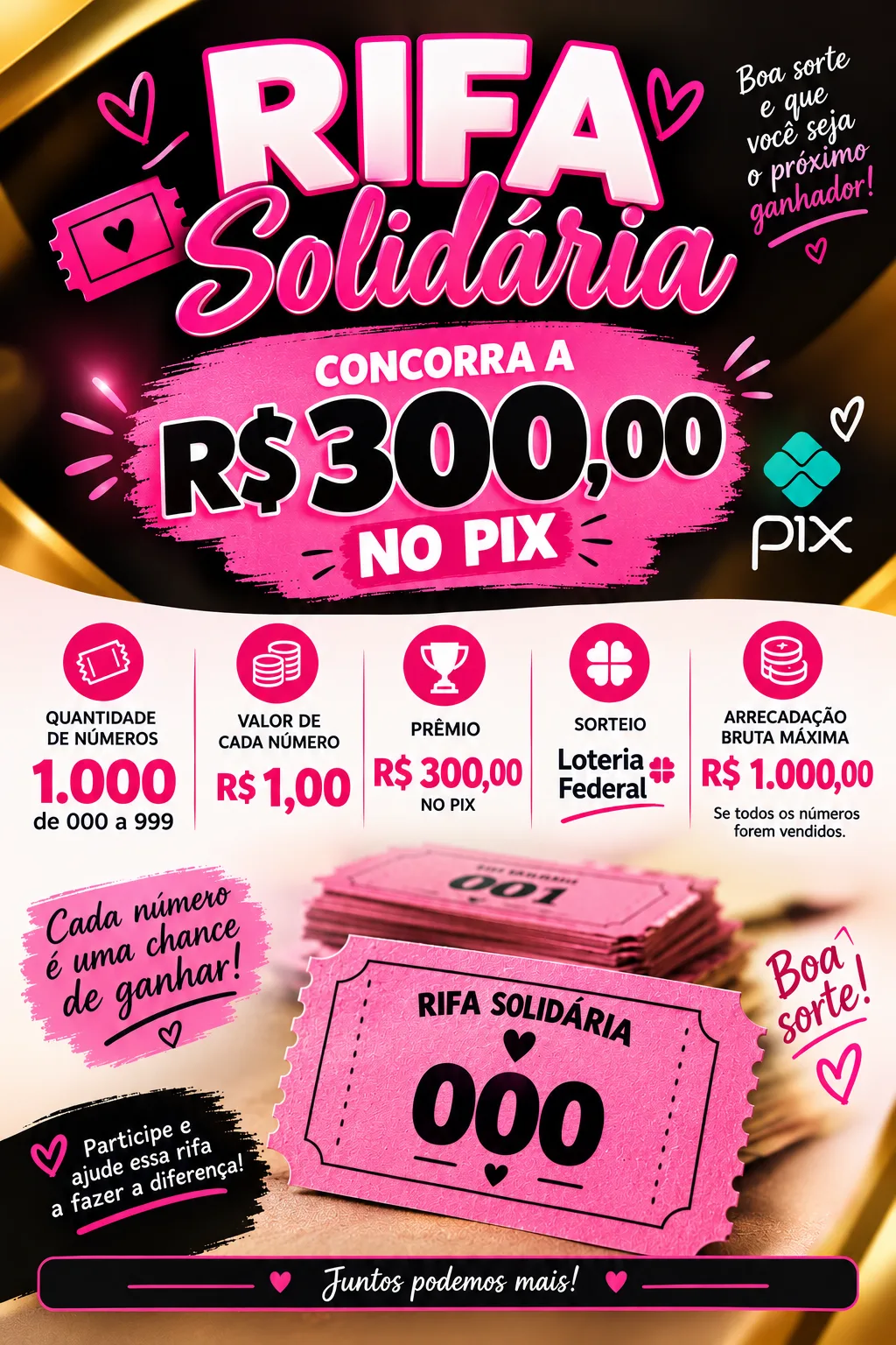Rifa Solidária para Comprar medicamentos da minha mãe — imagem 1