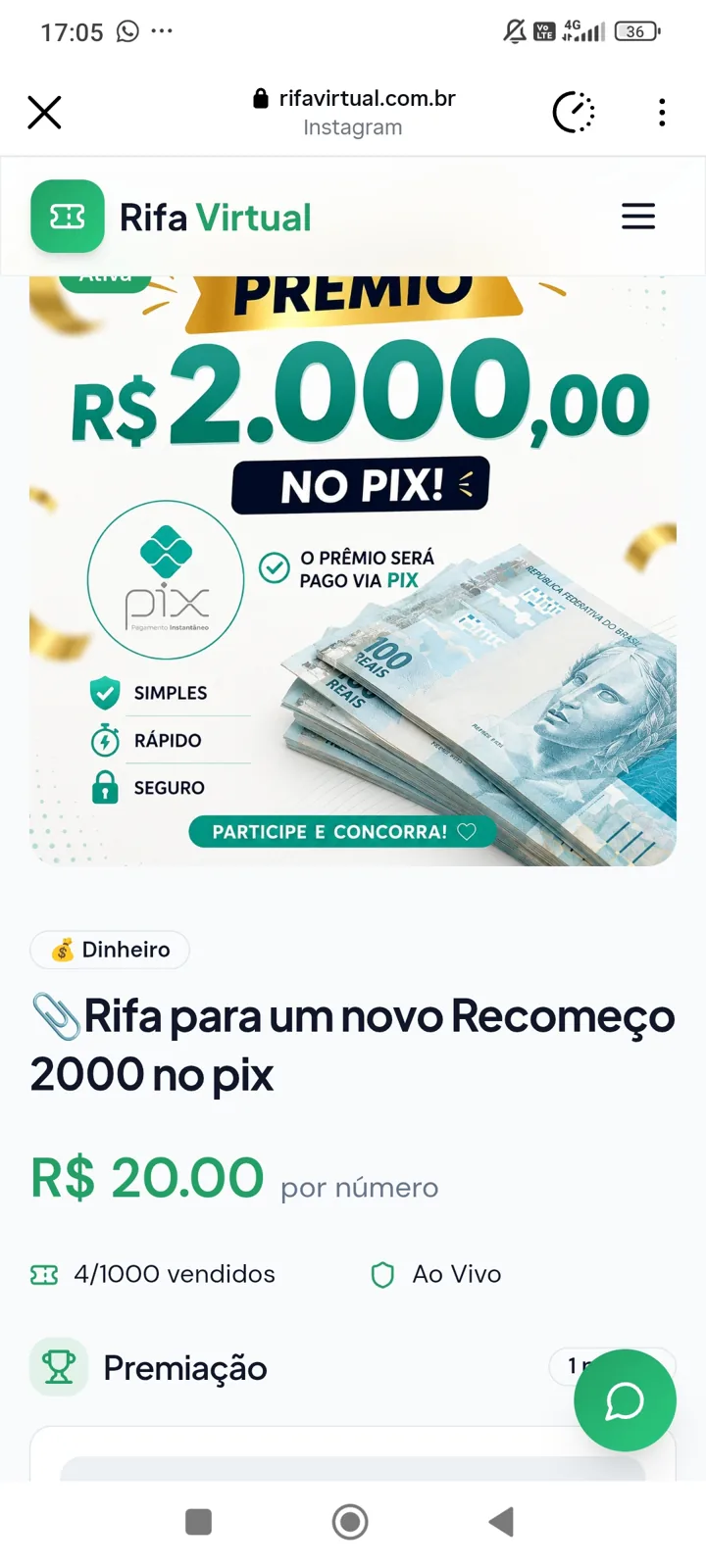 2000 mil no pix — imagem 1